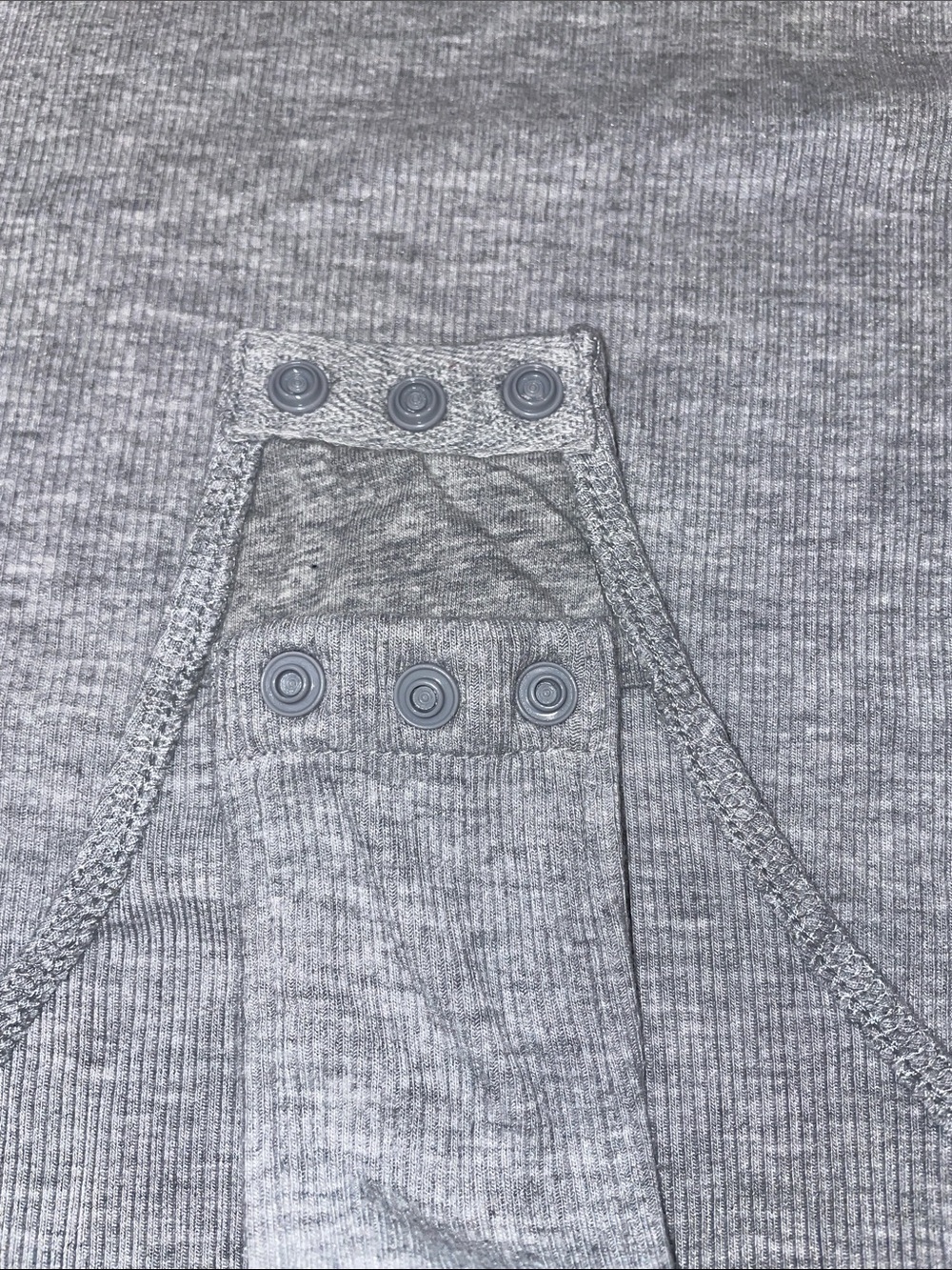 True Religion Heather Gray Ribbed Tank Bodysuit - Picture 4 of 4